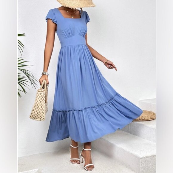 Vintage  Faux Turquoise Wide Bracelet - Picture 4 of 6